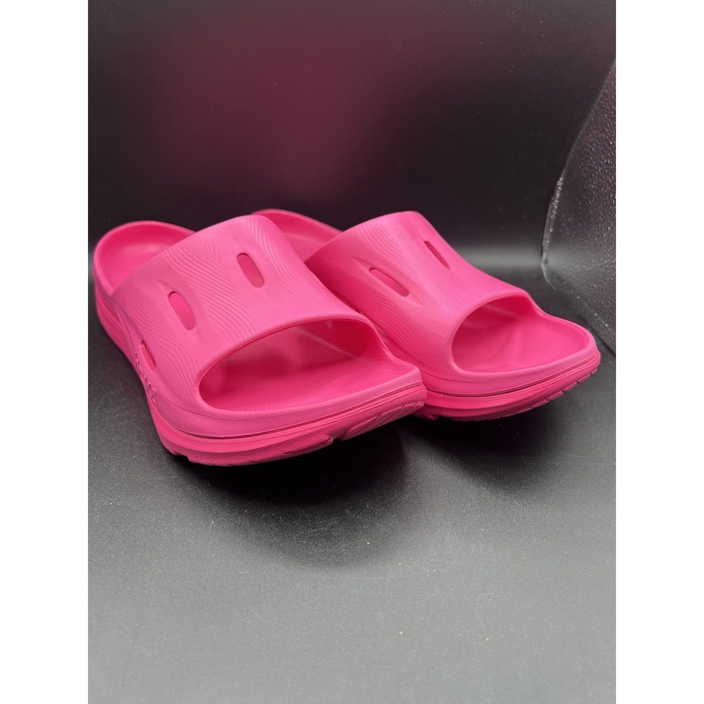 Hoka Ora Recovery Slide 3 Raspberry Men's Slip On Lifestyle Sandals Size 14